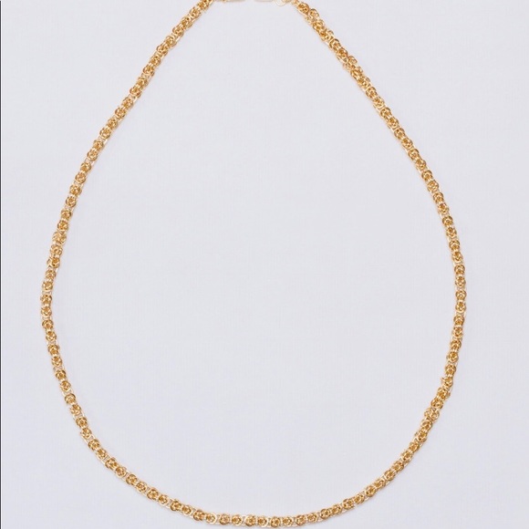 Givenchy 1980's Long Gold-plated byzantine link long necklace - Picture 5 of 5